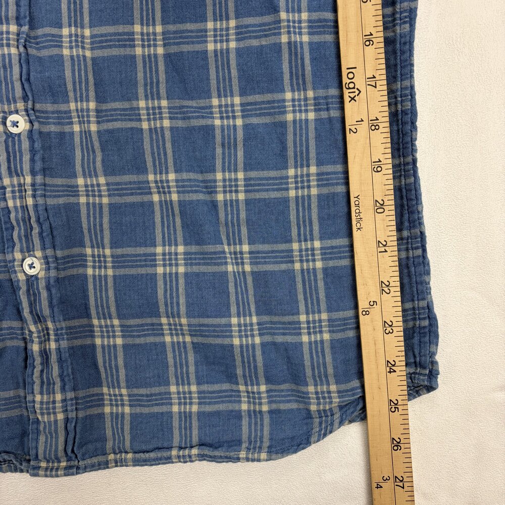 Faherty Reversible Plaid Button-Down Shirt - M - image 11